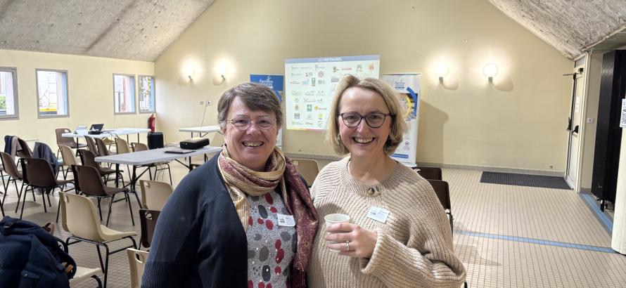 Catherine HENNEPEAUX (à gauche) et Anne GBIORCZYK (à droite)